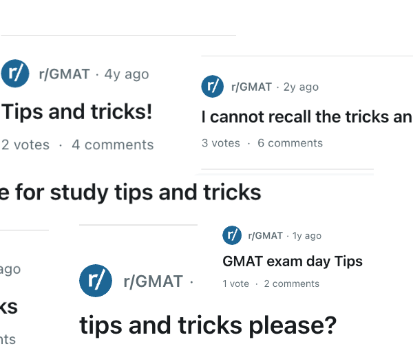GMAT Tips and Tricks
